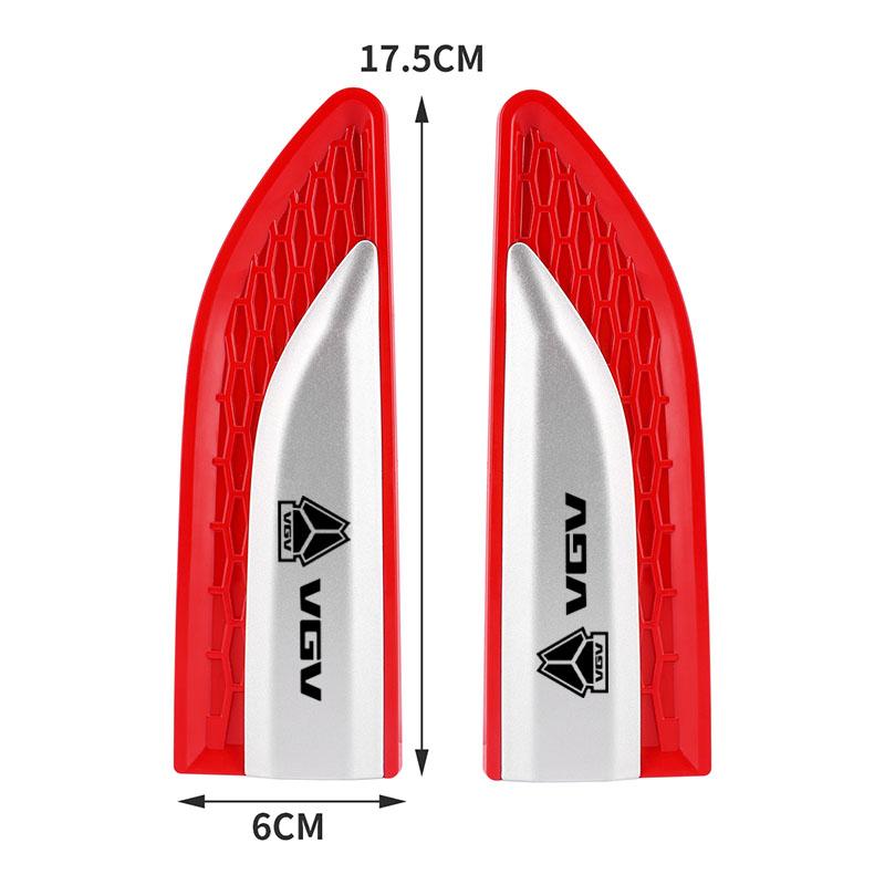 Car Door Side Fender Blade Decal Sticker 3D ABS Resin Car Body Protective Sticker For VGV VX7 U70Pro U75PLUS U75 TX7 Accessories