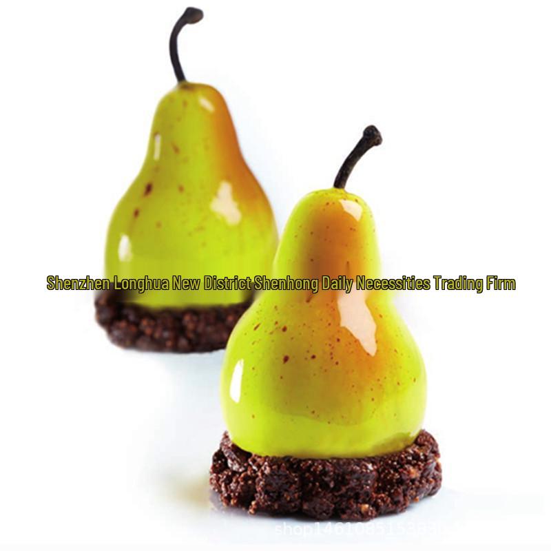 3D Pear French Mousse Cake Silicone Mold for DIY Desserts