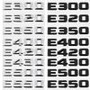Car Sticker For Mercedes E Class Car Rear Trunk Number Letter Sticker Tail Box Emblem Badge E300 E320 E350 E400 E420 E430 E500