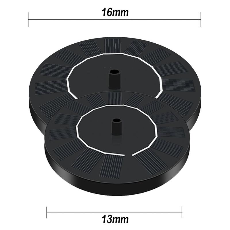 13cm/16cm Solar Fountain Pump Energy-saving Plants Watering Kit Solar Fountain Solar Panel Bird Bath Fountain Outdoor Garden