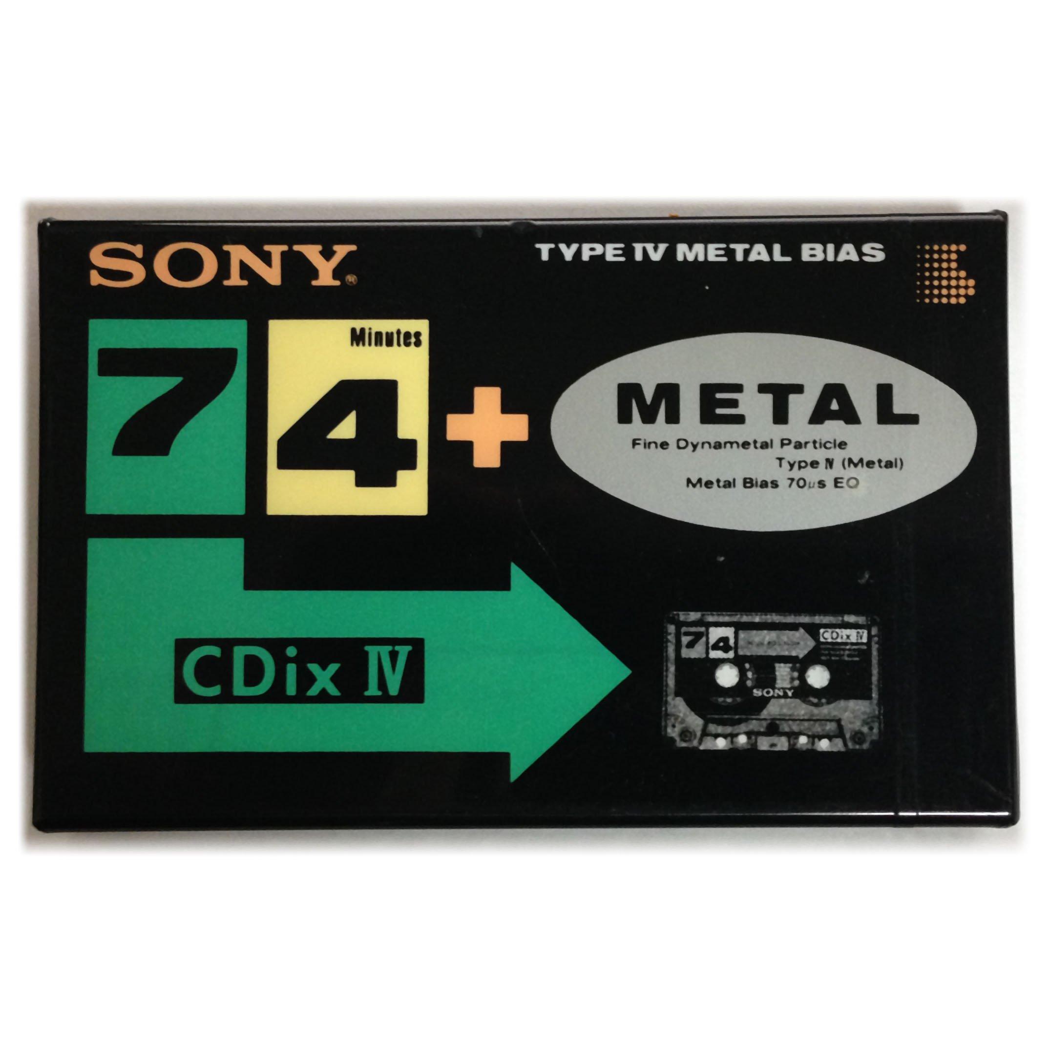 

SONY CDix IV Metal Position 74 minutes C-74CDX4
