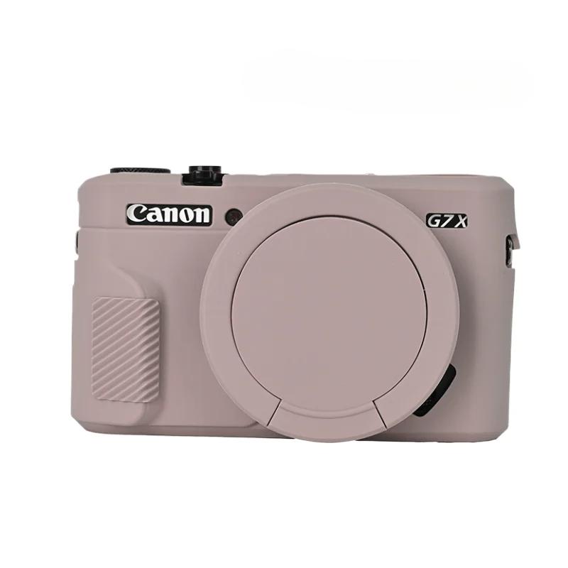 Měkký gumový silikonový kryt pouzdro G7X3 G7X2 Pro Canon Powershot G7XII G7X II G7X Mark 2 G7X Mark III G7XIII S ochranou objektivu