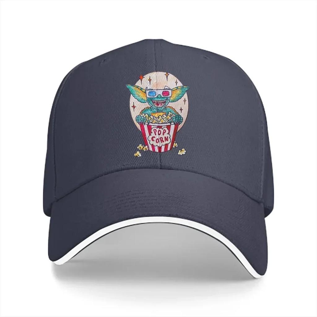Washed Unisex's Baseball Cap Pop Corn Sports Snapback Caps Dad Hat Gremlin-s Kawaii Mogwai Hats