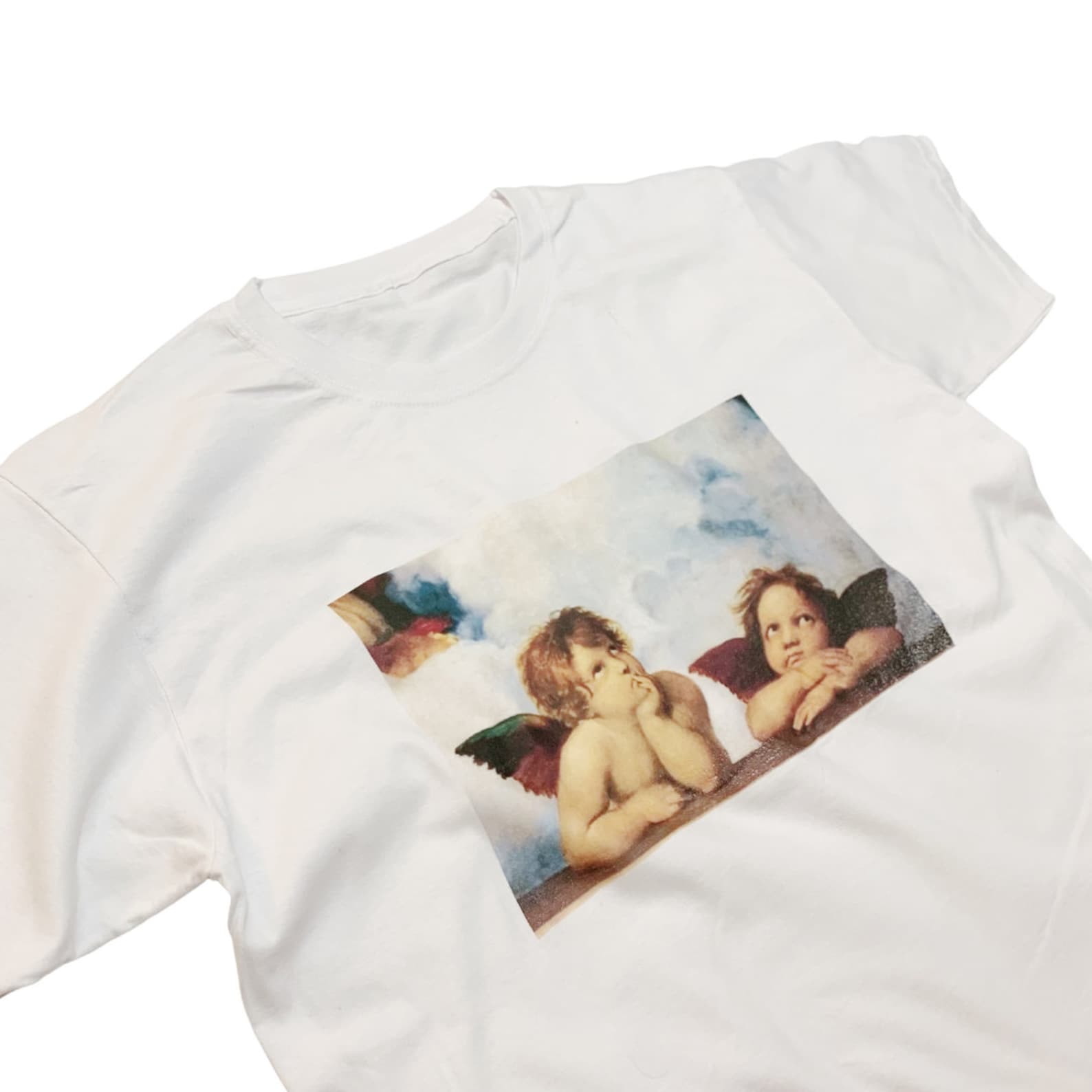 Cherub Angel T-Shirt: Vintage Rafael Art Aesthetic Print L