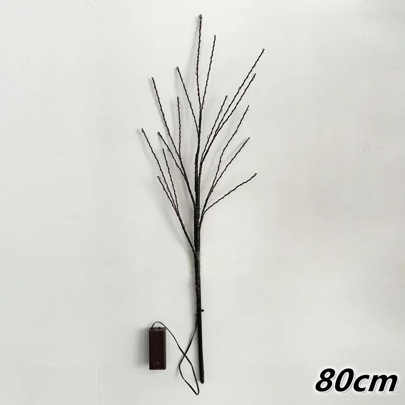 Artificial Birch Tree Home Decorative Lights 50 Leds Novelty Festive Twig Lights Battery Operated For Christmas Party Wedding