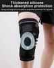 Adjustable Knee Brace with Silicone Pad Spring Stabilizers Breathable Compression Knee Support for Sports Running Basketball Gym
