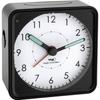 TFA Dostmann 60.1510.01 Radio-controlled(is) Black Fluorescent Hands Alarm Clock