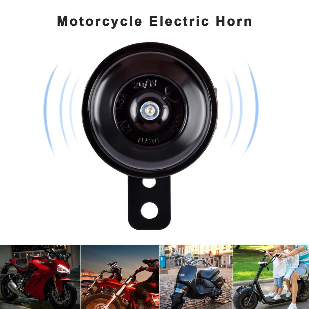 Kit claxon electric pentru motociclete 12V 1.5A 120db difuzoare universale impermeabile rotunde cu claxon tare pentru scooter moped Dropship nou