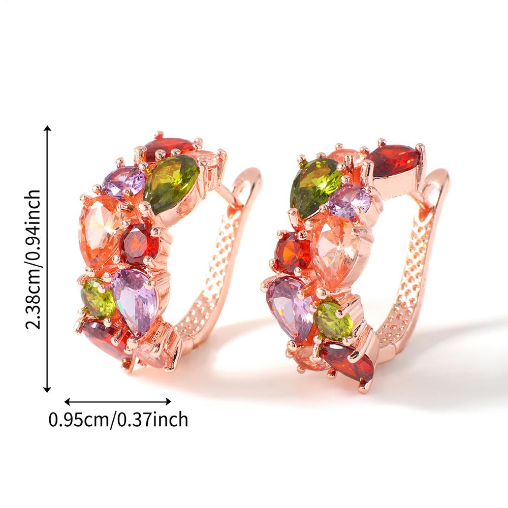 

Rose Gold Hoop Earrings Non Slip Copper Elegant Ergonomic Rose Gold Hoop Earrings for Her Women Wife Girlfriend Girls Adults ярко-розовый