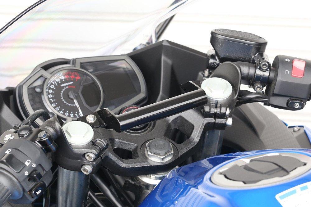 Kijima Bike Parts Stay Handle Mount Bar Steel Ninja 400 Black 250/Ninja ('18-) 22.2mm 204-0642