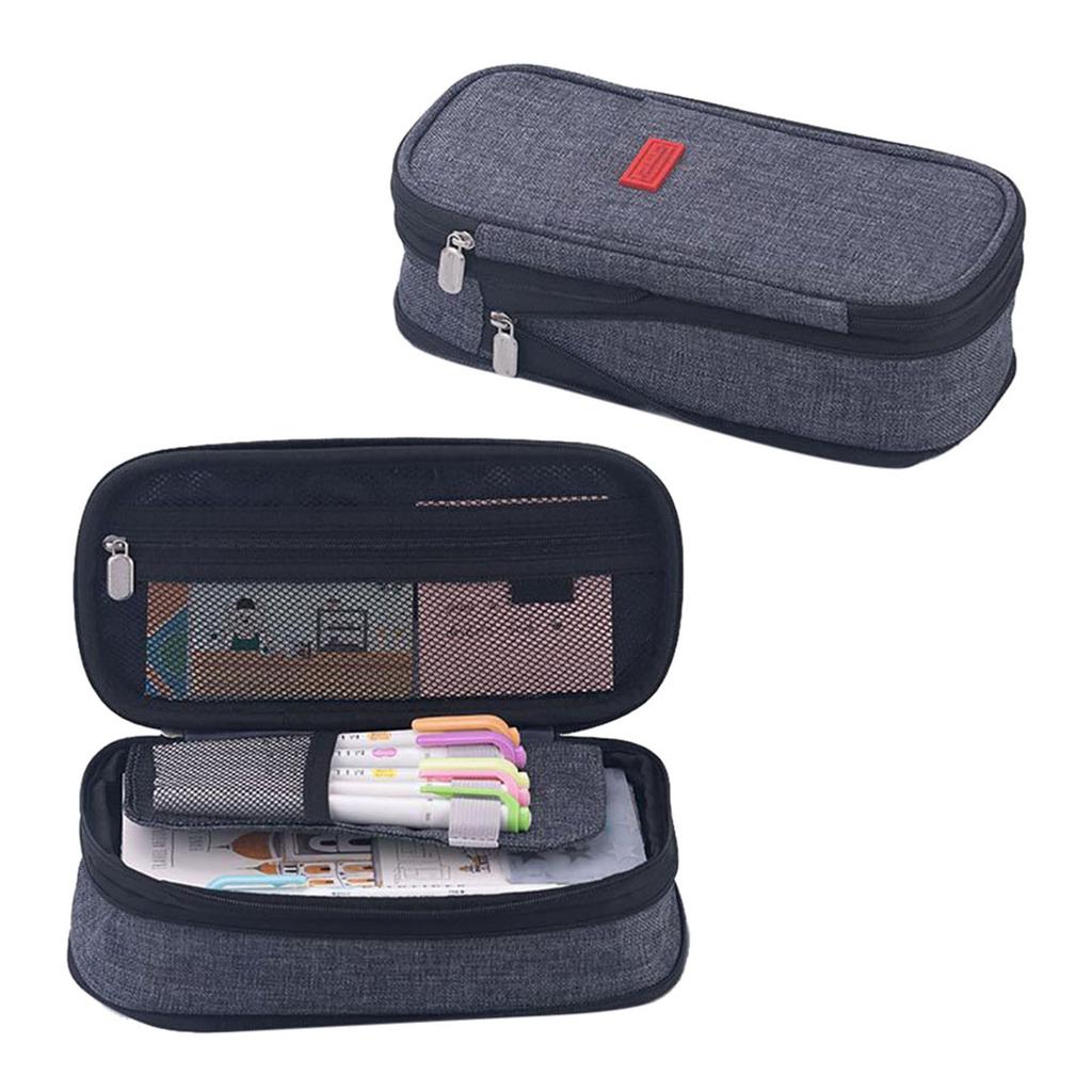 Pencil Pen Case Big Capacity Office College School Large Storage High Bag Pouch Holder Box Organizer