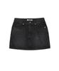 LOTSYOU Lotsyou_Vera Washed Black Denim Mini Skirt