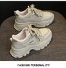 Fleece-Lined Leather Women's Sneakers: Trendy, Lightweight, Height-Boosting Casual Winter Shoes