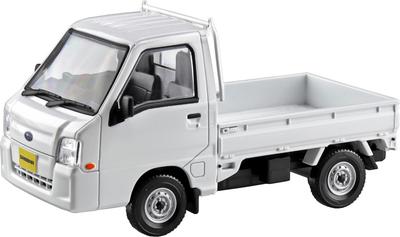 Aoshima Bunka Kyozai Scale Rakupla Snap Kit Subaru Sambar Truck Frost White Plastic Model Kit 1/32 No.05-FW Pre-Colored (Car)