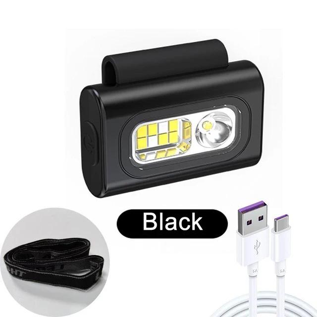 COB LED Headlamp Portable USB Rechargeable Headlight with 500mah Battery Magnet Outdoor Sport Night Running Clothes Clip Lantern
