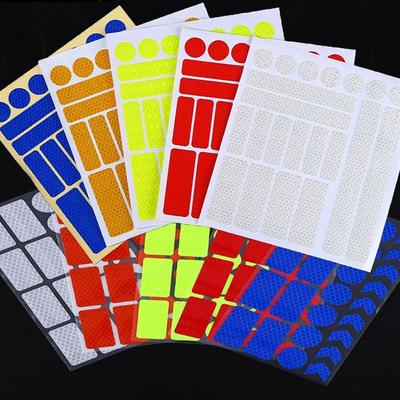 Fluorescent Wheel Rim Sticker Bike Reflective Sticker Motorcycle Bicycle Reflector Night Safty Warning Film Decal Tape Accessory