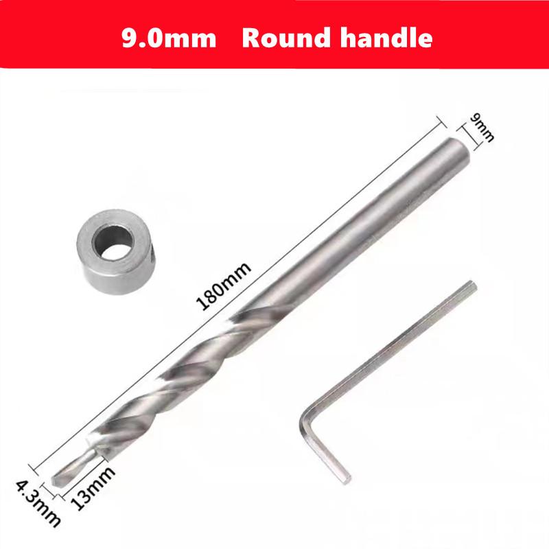HSS Inclined Hole Drill Hex Twist Step Drill Bit Kreg Pocket Hole Drill Jig Guide 9/9.5mm With Stop Collar for Woodworking