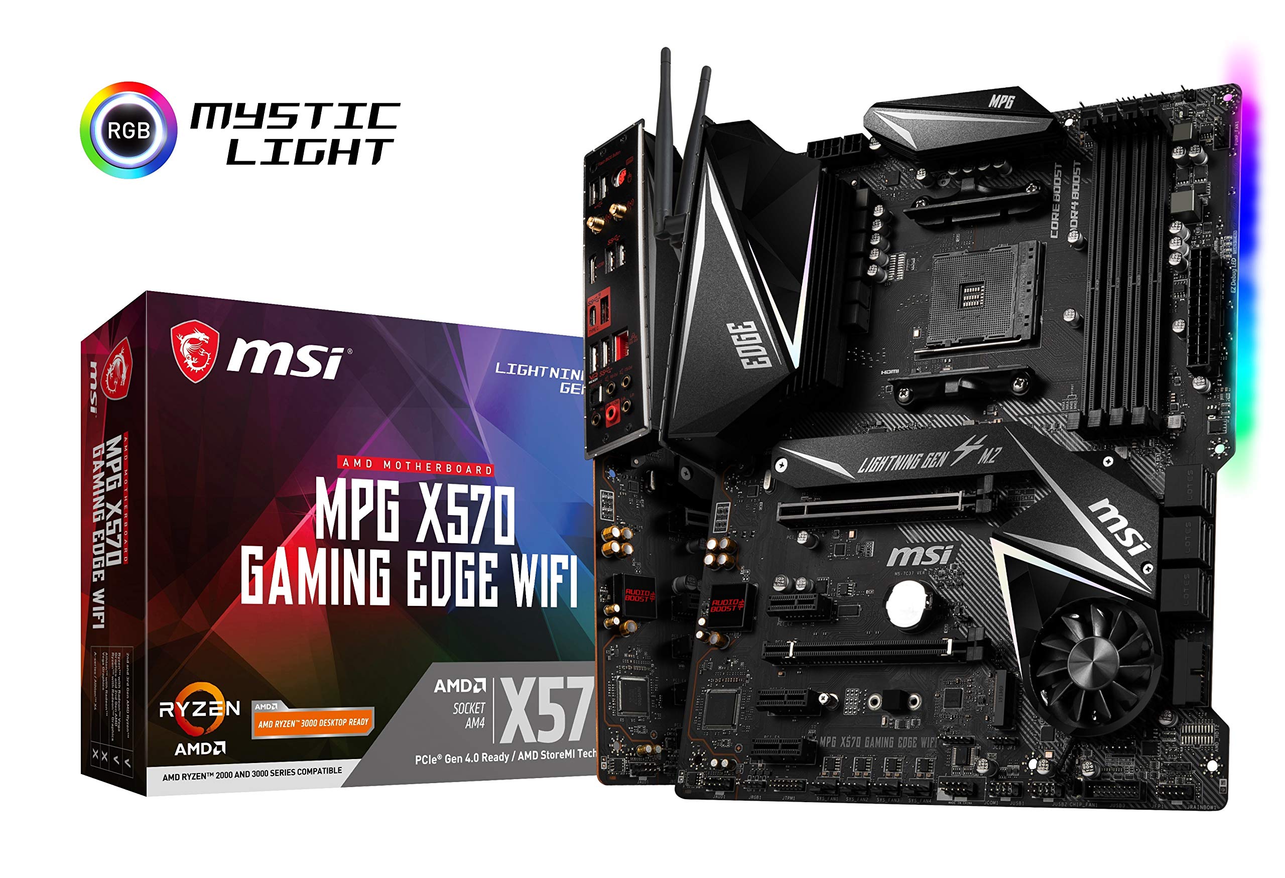 

Материнська плата MSI MPG X570 GAMING EDGE ATX, AMD X570 MB4781 WI-FI [з чіпсетом]