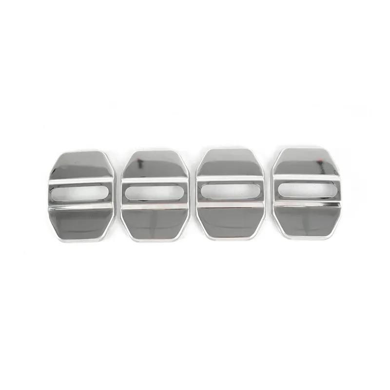 For Mercedes Benz W176 W246 W204 W212 W166 C117 X156 X204 X166 Car Door Lock Buckle Protector Cover Trim Stainless Steel Sticker