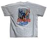 Southern Legends Patriotic Buck Grey T-Shirt Size XL