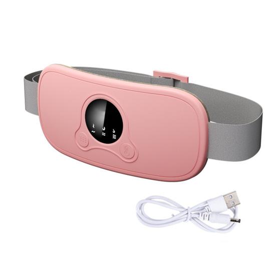 

Грелка для периодов с 3 режимами массажа, быстрый нагрев, низкий уровень шума, регулируемая температура, обезболивающий нагревательный пояс, массажное устройство розовый