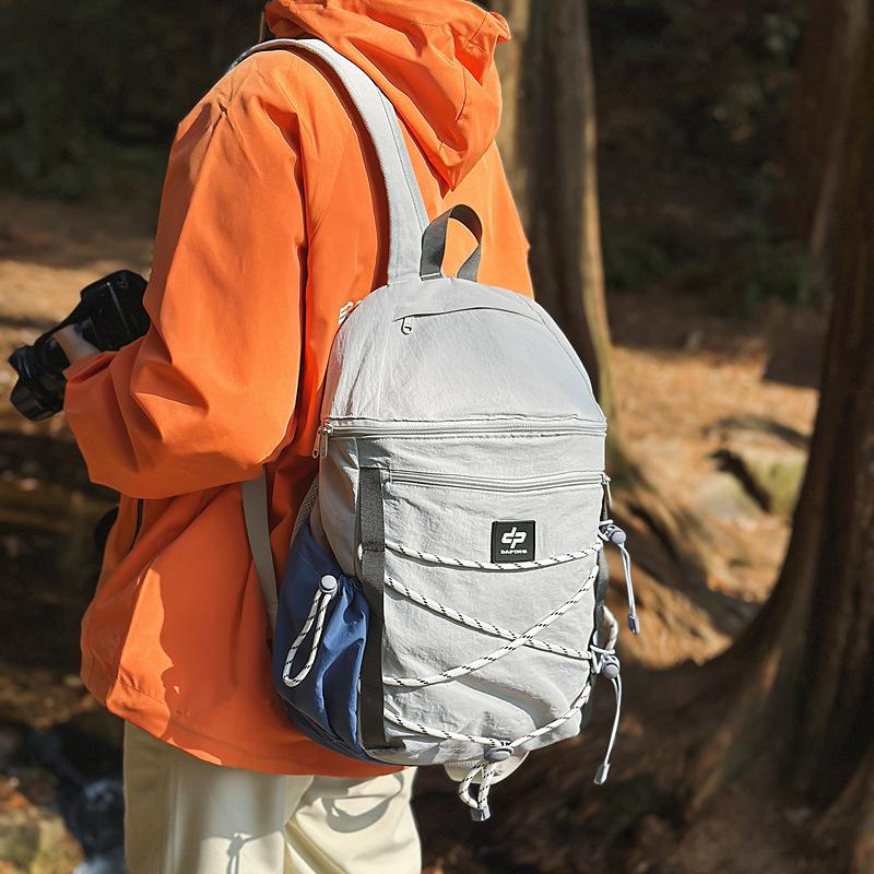 Japanese fashion workwear color-blocking outdoor sports backpack new junior high school and high school student schoolbag