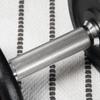Dumbbell Barbell 2 In 1 20 Kg 8 Weight Plates Rustproof Iron Black 95 X 16 X 16 Hcm