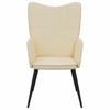 Vidaxl Armchair, Cream, Fabric Upholstered