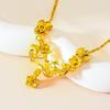Sand Gold Women's Floral Necklace - New Indonesian Jewelry Set