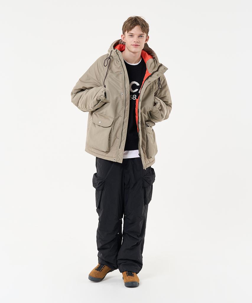 AECA N3B Hooded Military Parka-Light Gray