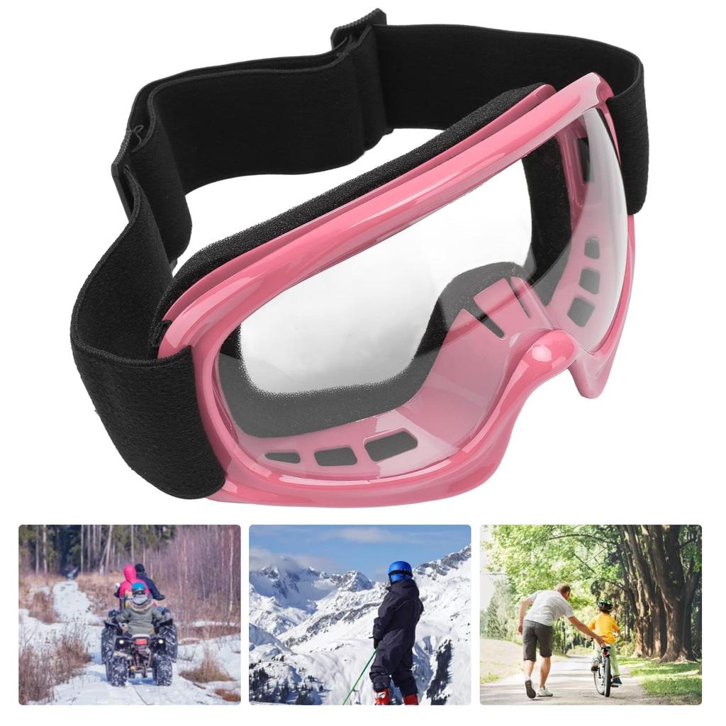 [TOPINCN] Children's Bike Goggles, Bicycle Goggles, Motorcycle Goggles, Windproof, UV