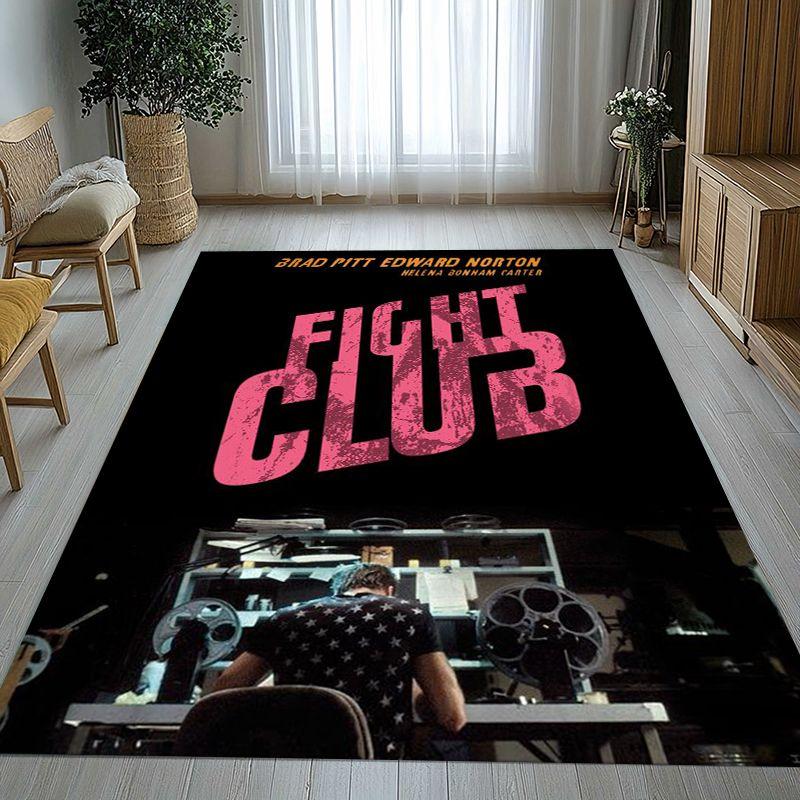 Classic Fight Club Movie Soft Non-Slip Large Area Rug for Living Room,Bedroom Playroom Carpet Mat for Sofa,Home Decor Gift