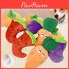 2023 Pet Dog Plush Toy With Sound Soft And Huggable Carrot Pepper Pumpkin And Eggplant Wholesale
