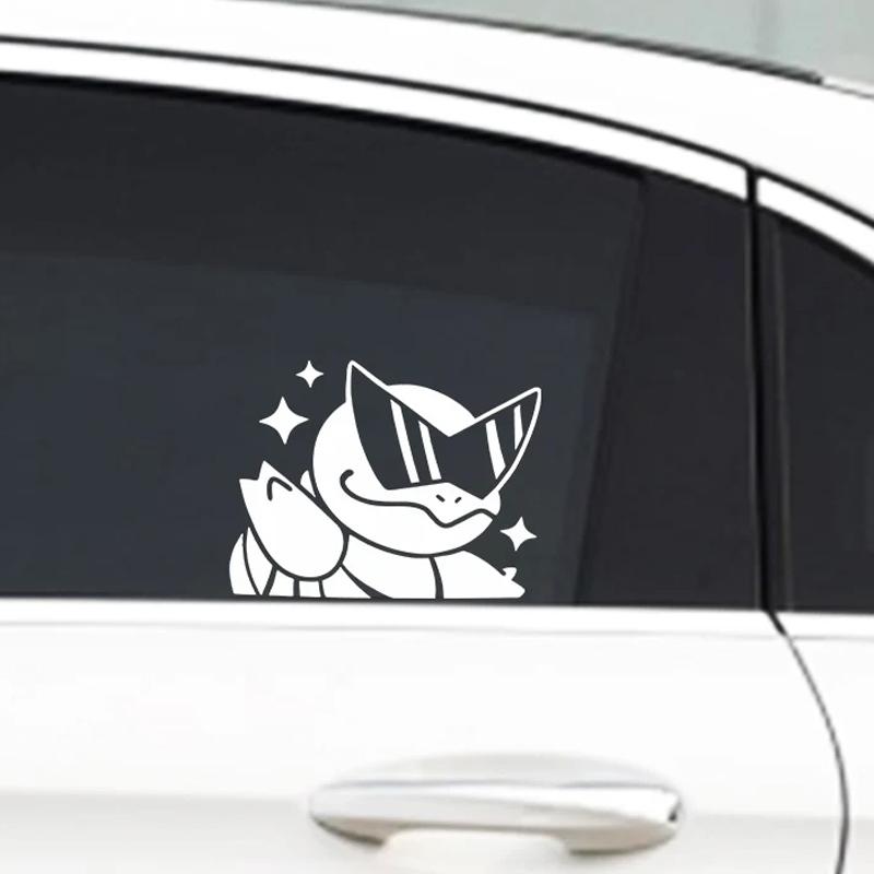 15x11.4cm Cute Anime Car Decals Die Cut Vinyl Stickers for Auto Window Bumper Windshield Car Decor Accessories