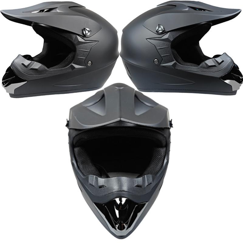 

Cross-country kart, beach bike, off-road helmet, electric bicycle, mountain downhill helmet, suitable for all seasons and unisex S матовый черный