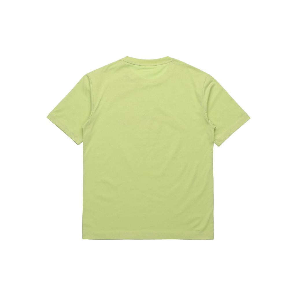 Li-Ning Sports Fashion Series Pattern Print Loose Round Neck Short Sleeve T-Shirt Unisex Tops Glazed-Green AHSR340-16