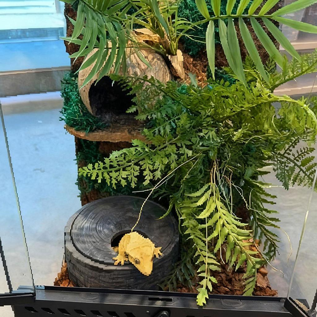 Realistic Resin Reptile Hideout Cave Sturdy Shelter Terrarium Decor for Lizard and Corn Snake Habitats