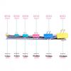 Deli 32mm Colorful Metal Binder Clips, Medium, 24-Pack