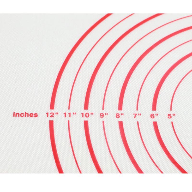 Silicone Baking Mat With Scale Rolling Dough Pad Kneading Dough Mat Non Stick Pastry Oven Liner