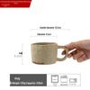 Huajianji Retro Ceramic Mug with Japanese Soup Spoon