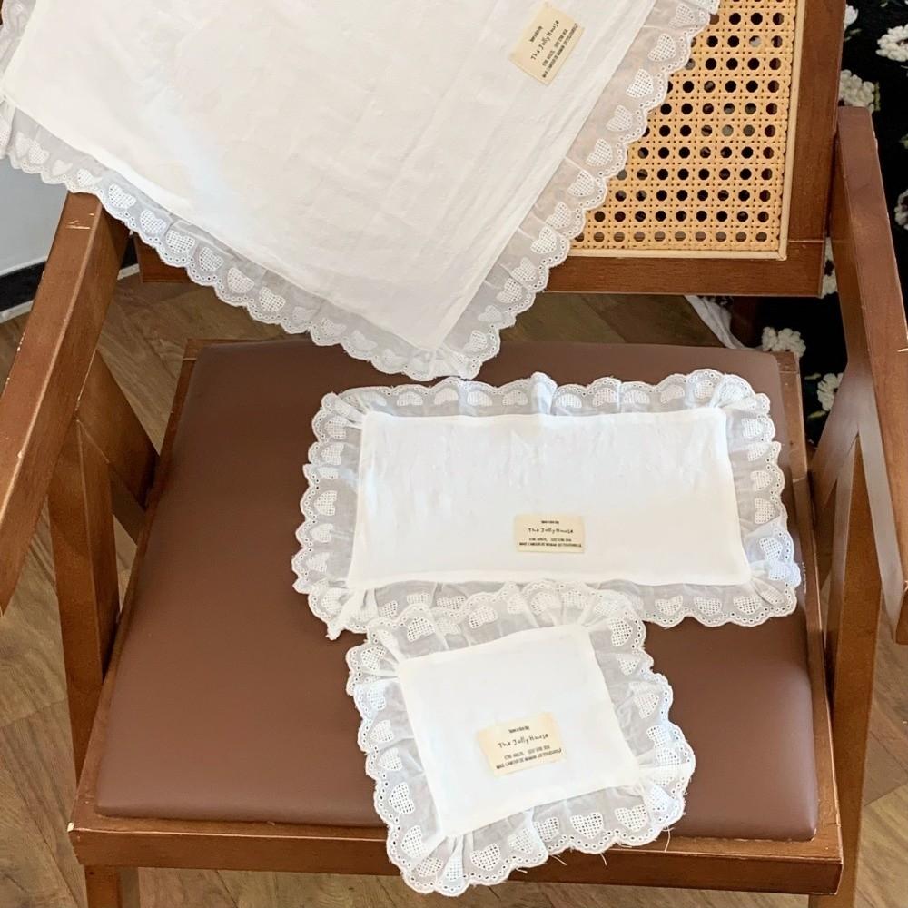 Dust-proof Material Lace Ruffle Placemats Cotton Fabric Soft Flounced Napkins Home Dining