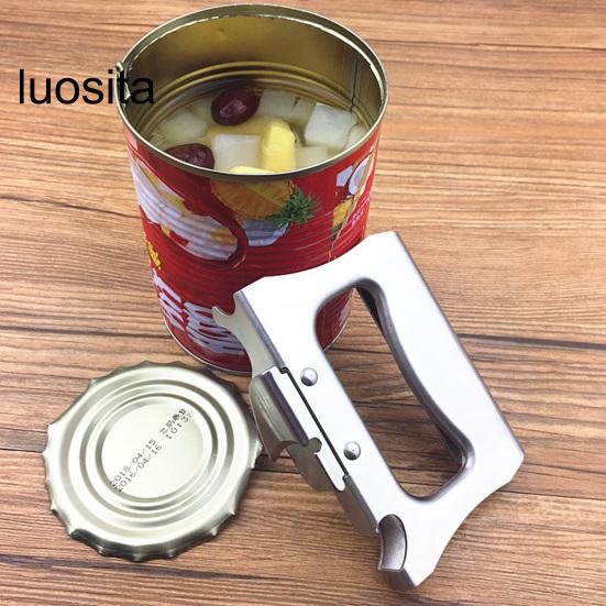 Stainless Steel Multifunctional Can Opener, Effortless Beer Bottle Opener Kitchen Supply