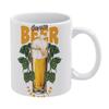 1pc 11oz Double-Sided Printed Mug for Beer Enthusiasts, Smooth Ceramic Cup, Fun and Practical Gift for Friends