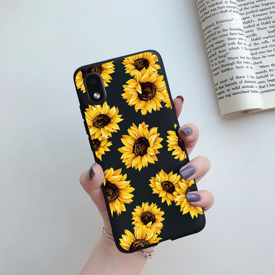 For Samsung Galaxy A01 Core Cases Silicon Back Cover Soft Sunflower Phone Case For Samsung A01 Core SM-A013 a 01 M01 Core Case