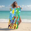 1Pc Wiggles Beach Party Beach Towel Microfiber Beach Towel Thin Absorbent For Beach Swimming Yoga Bath Sports 0917151