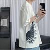 Männer Kurzarm T-Shirts Brief Grafik Druck Mode marke tees für männer Männer Kleidung Casual Tee Mann Sommer Koreanische Retro tops Für