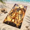 Digimon Microfiber Beach Towel Quick Dry Sand Free Lightweight Beach Towels for Travel Swimming Camping