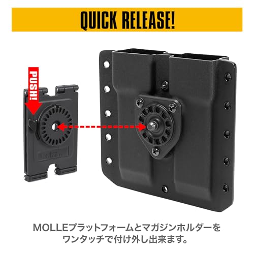 [LAYLAX] Kydex Magazine Holder for KRYTAC KRISS VECTOR [BATTLE STYLE] Vector Exclusive Custom Krytac Adjustable Durable Strong Easy to Use