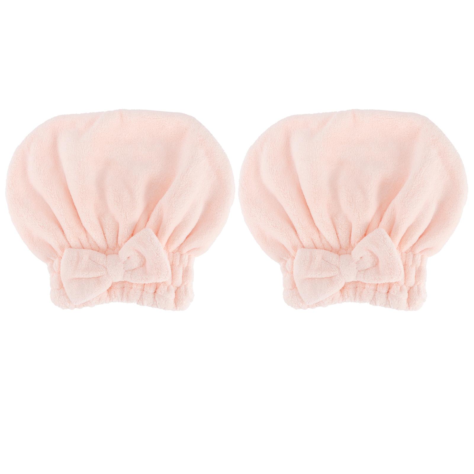 

2 шт. Полотенца для сушки волос из кораллового флиса Впитывающие Быстросохнущие Утолщенные Шапка-обертка для волос Синий