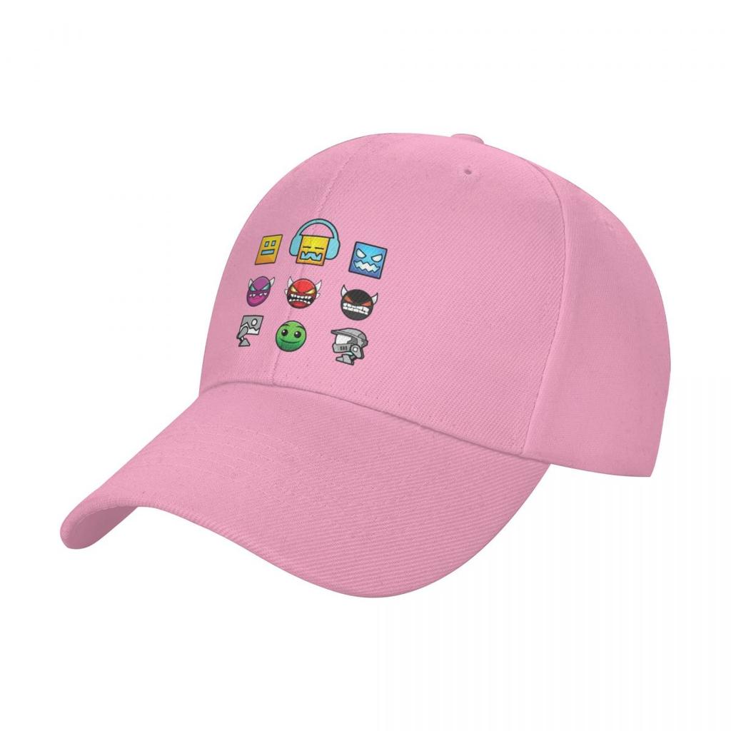 Geometry Dash Baseball Cap Unique Hats Tactical Cap Golf Cap Ladies Mens
